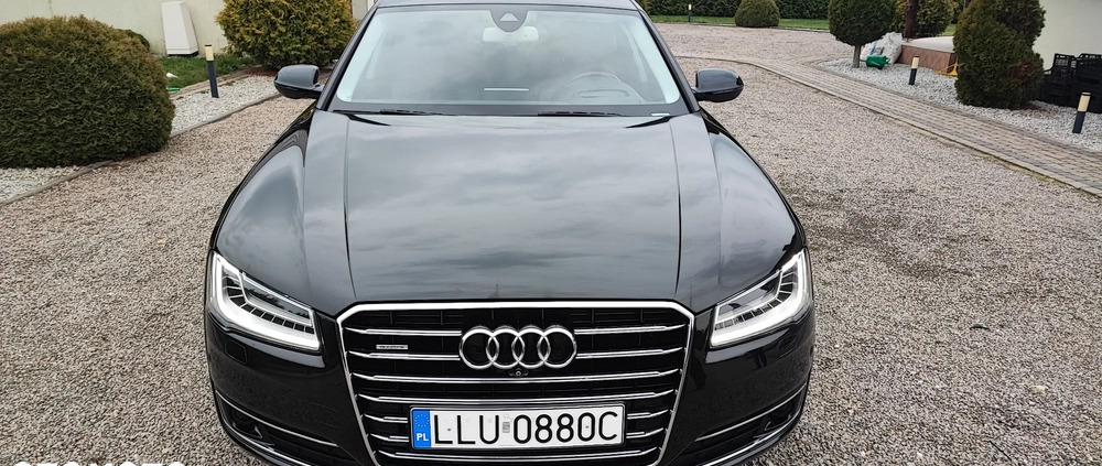 Audi A8 cena 127700 przebieg: 77200, rok produkcji 2015 z Łuków małe 379